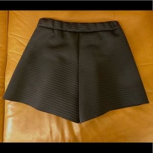 Maje high waisted black dress shorts